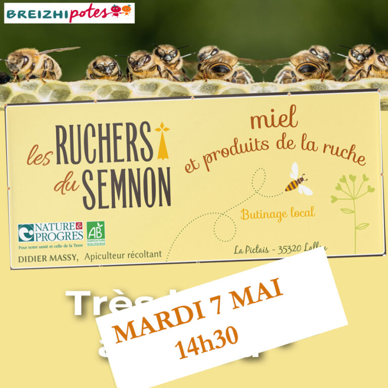 Mardi 7 mai à 14h30: Levée du miel avec les Ruchers du Semnon